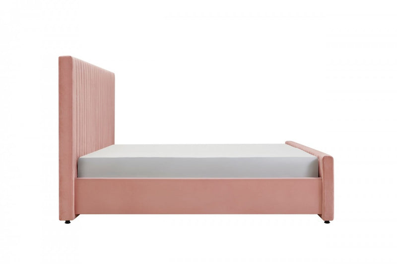 Bedroom Set - Modrest Beverly BED - Modern Mauve Velvet Bed