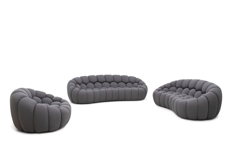 Cozy Grey Sofa Set