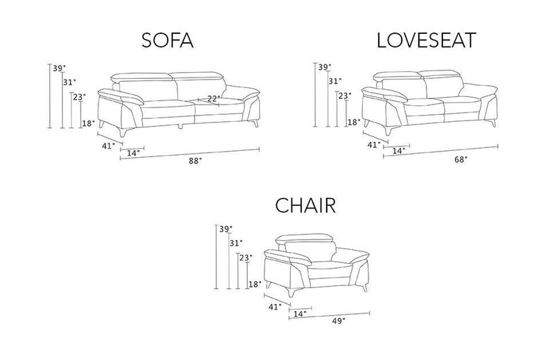 V727 SOFA SET - Voguish Furniture