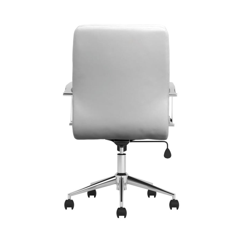 Office Chairs - Letherette Office Chair White