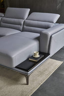 S1833 Full Grain Leather Sectional - Voguish Furniture