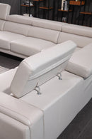 S1839 Full Grain Italian Leather Sectional - Voguish Furniture