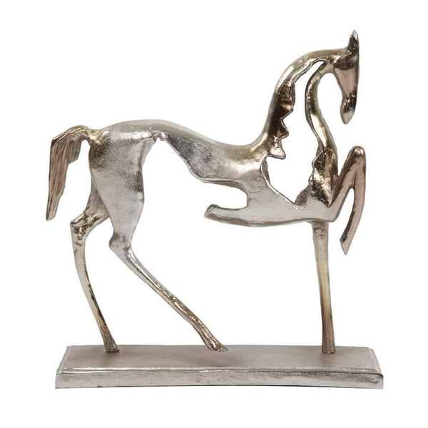 Statue, Abstrct Aluminum Horse - Voguish Furniture