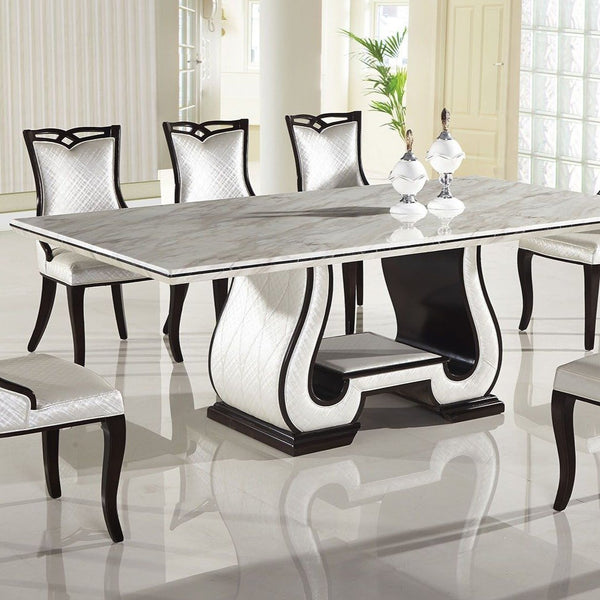 Faux Marble Top Dining Table(2) - Voguish Furniture